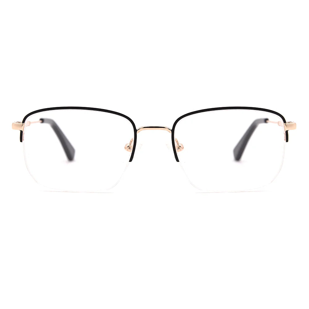 Square Half-Rim Glasses 7456