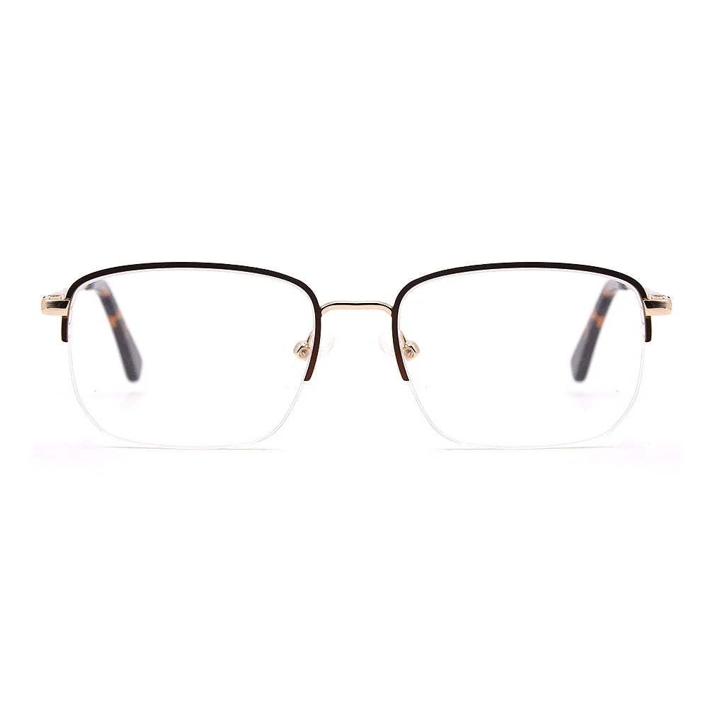Square Half-Rim Glasses 7463