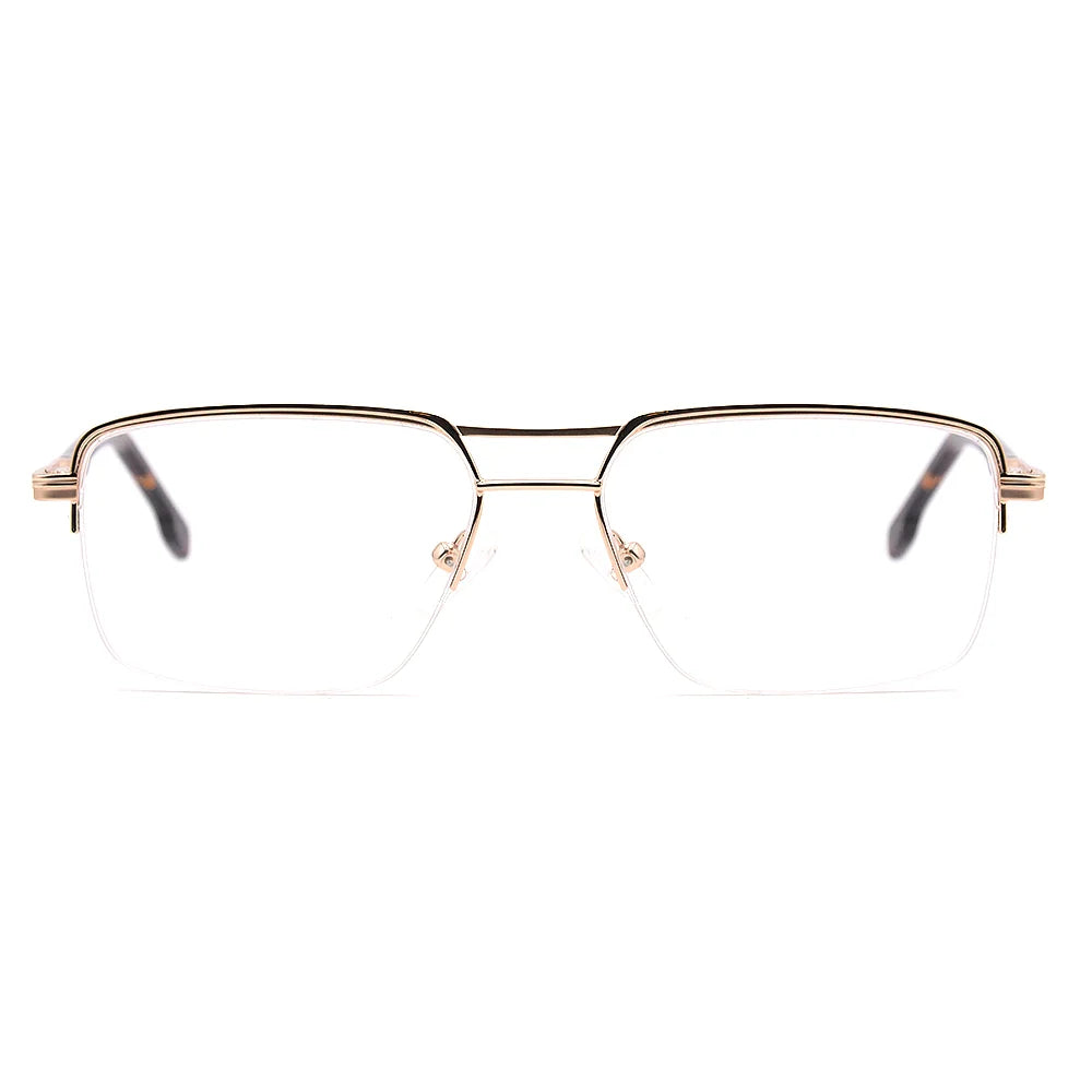 testAviator Half-Rim Glasses 7455