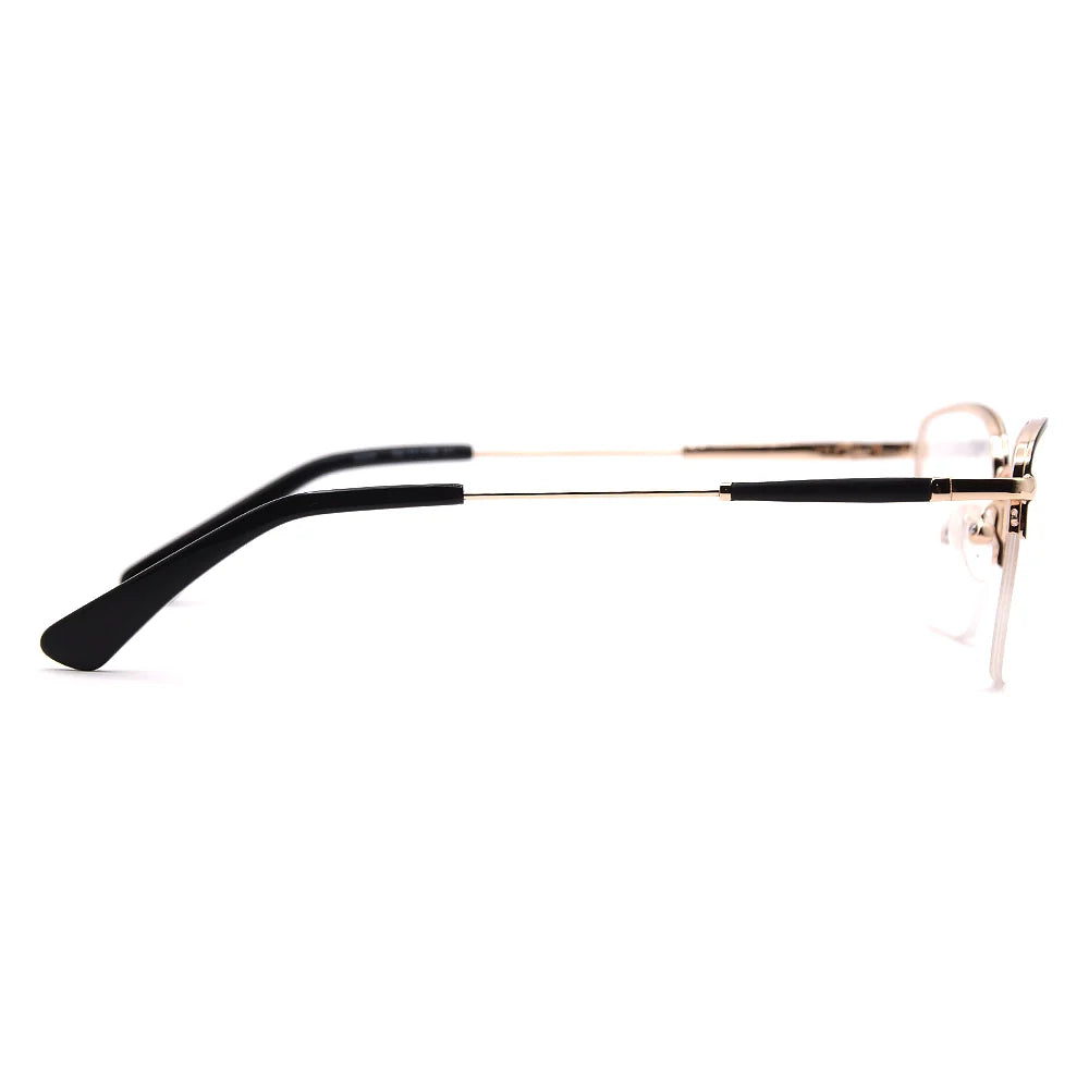 Square Half-Rim Glasses 7456