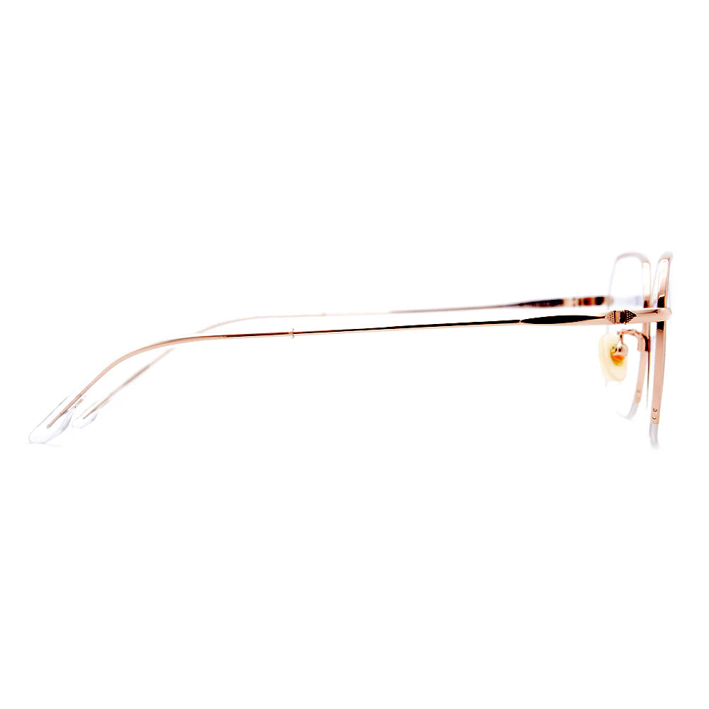 Titanium Square Half-Rim Glasses 7940