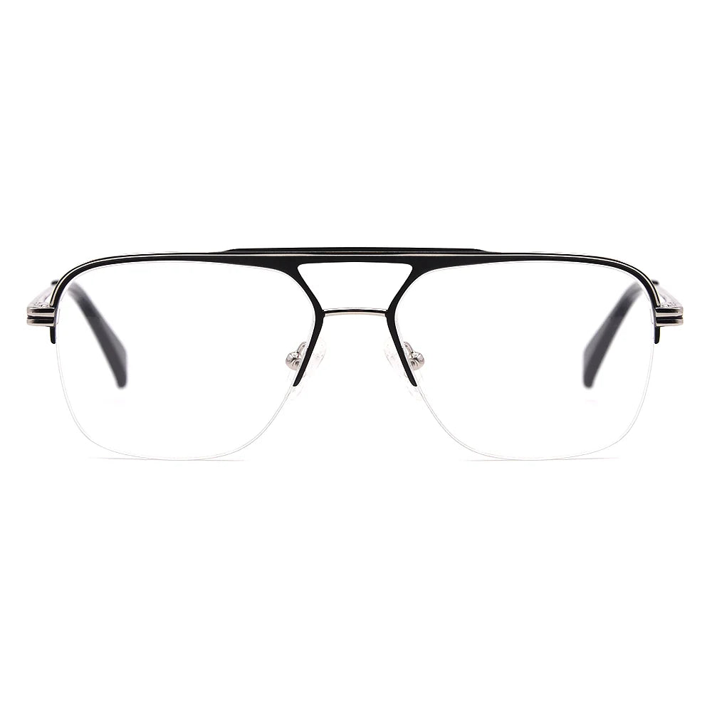 Aviator Half-Rim Glasses 7478