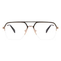 Aviator Half-Rim Glasses 7457   Aviator