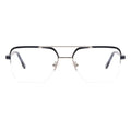 Aviator Half-Rim Glasses 7472   Aviator