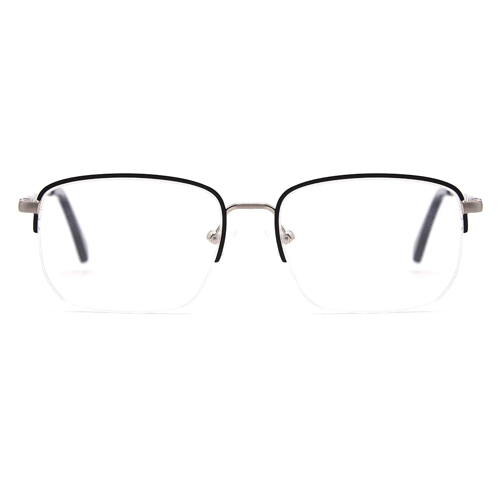Square Half-Rim Glasses 7460
