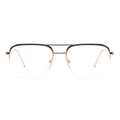 Aviator Half-Rim Glasses 7476   Aviator