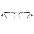 Aviator Half-Rim Glasses 7477   Aviator