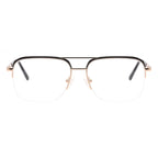 Aviator Half-Rim Glasses 7437