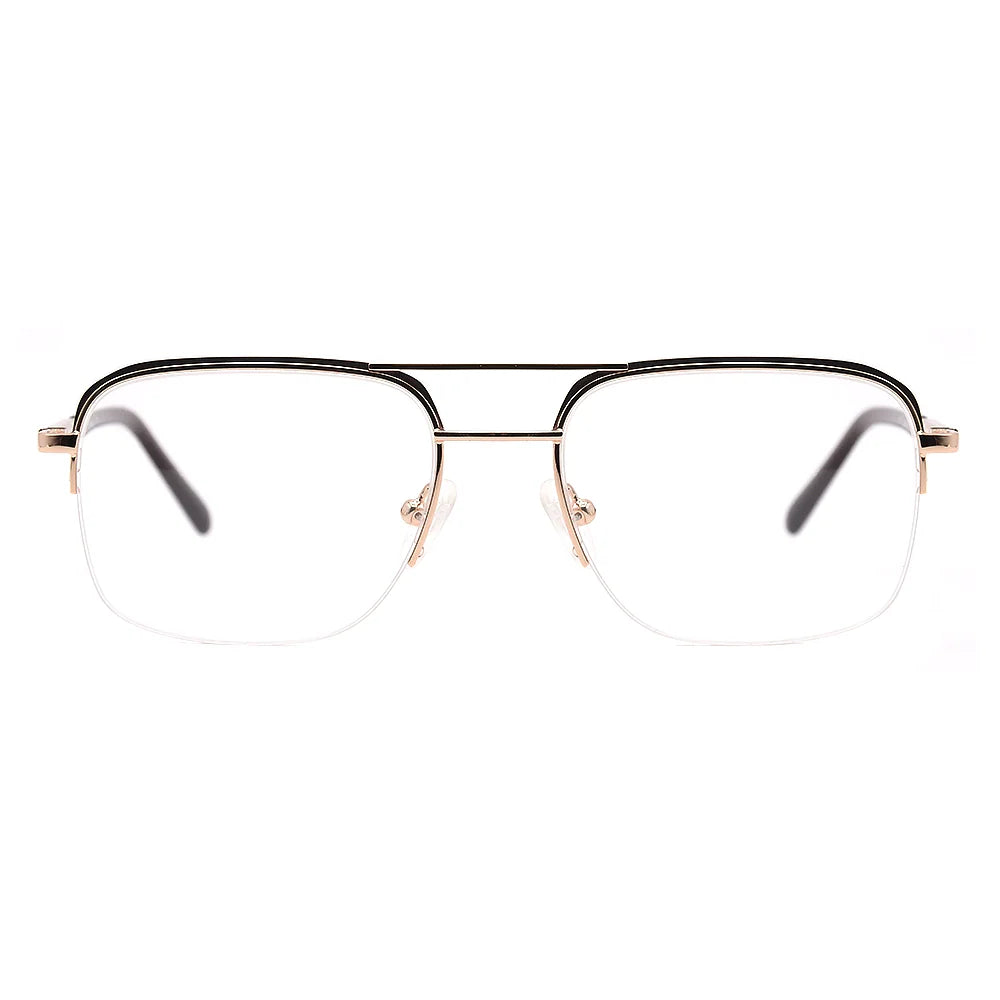 Aviator Half-Rim Glasses 7438