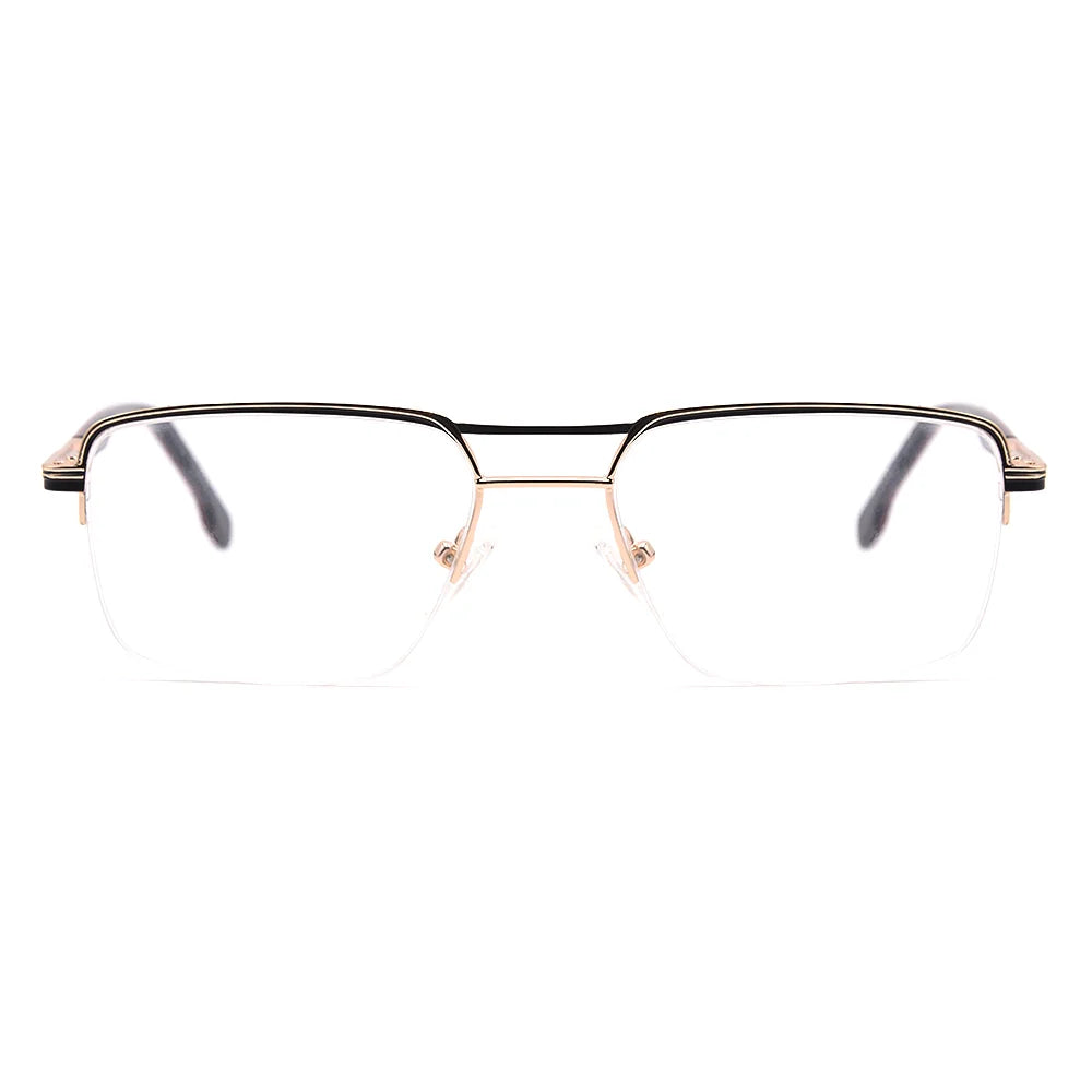 Aviator Half-Rim Glasses 7465