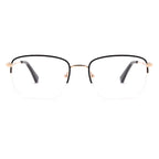 Square Half-Rim Glasses 7456