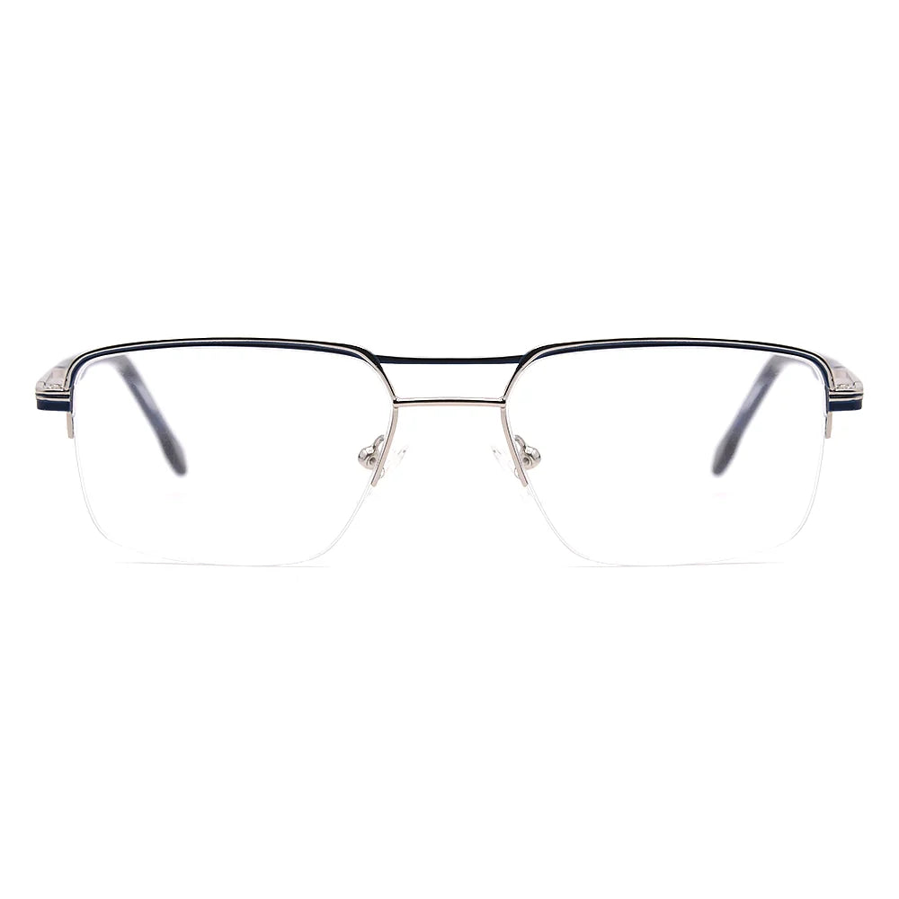 Aviator Half-Rim Glasses 7464