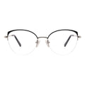 Cat Eye Half-Rim Glasses 7448   Cat Eye