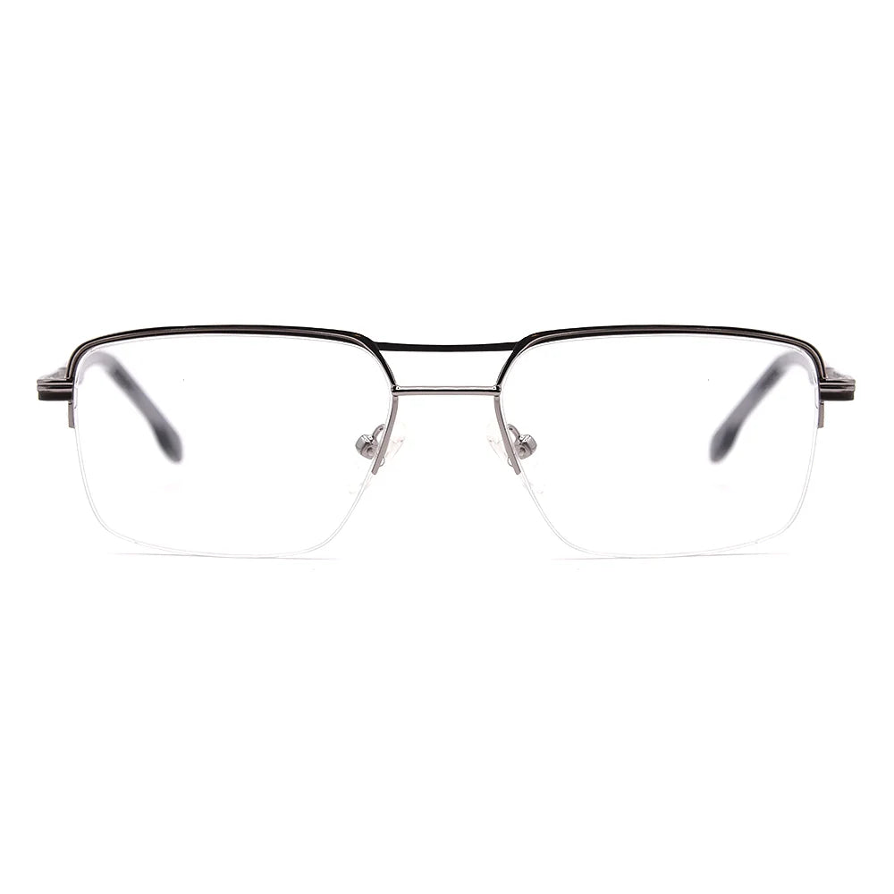 Aviator Half-Rim Glasses 7453