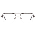 Aviator Half-rim Glasses 7497