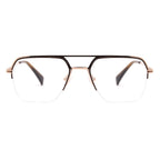 Aviator Half-Rim Glasses 7471