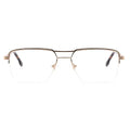 testAviator Half-Rim Glasses 7455   Aviator