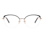 Cat Eye Half-Rim Glasses 7447