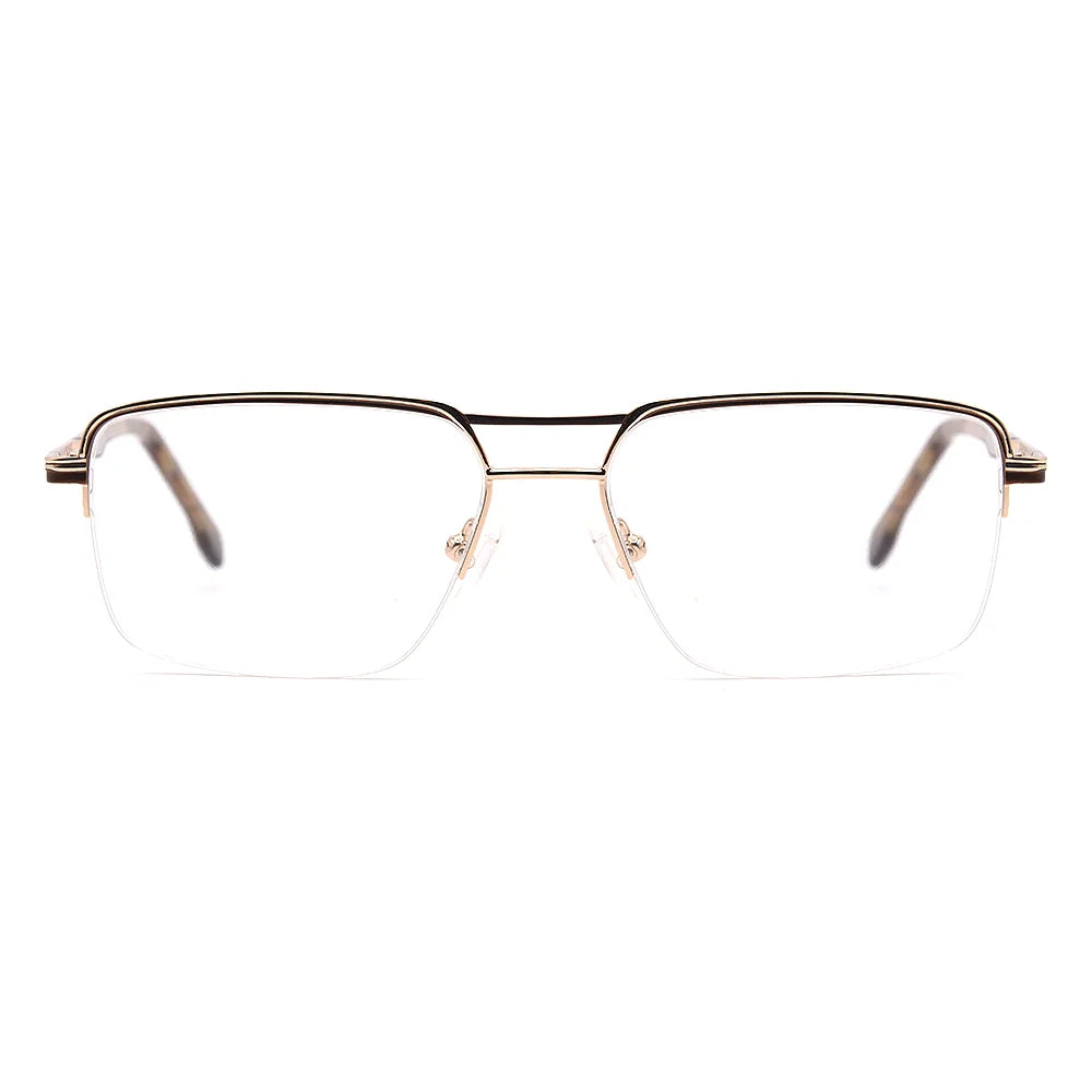 Aviator Half-Rim Glasses 7454