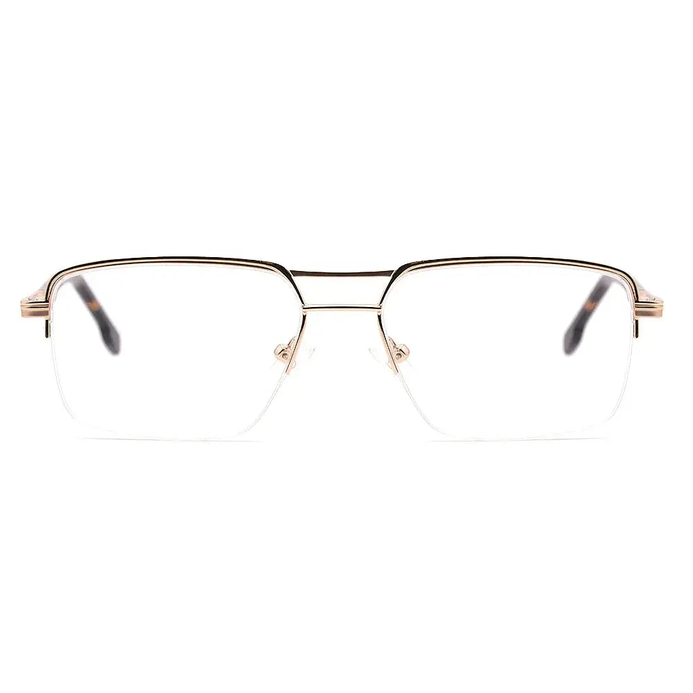 testAviator Half-Rim Glasses 7455   Aviator