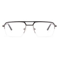 Aviator Half-Rim Glasses 7467   Aviator