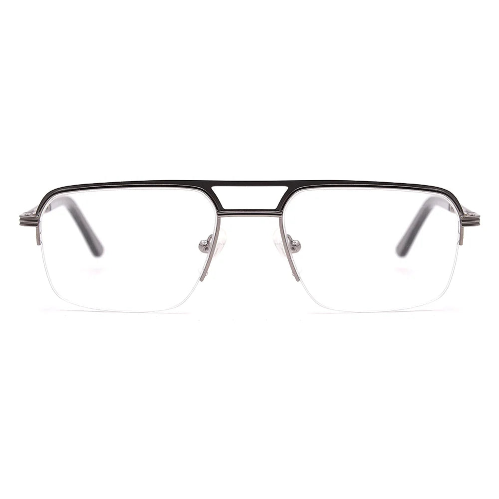 Aviator Half-Rim Glasses 7467
