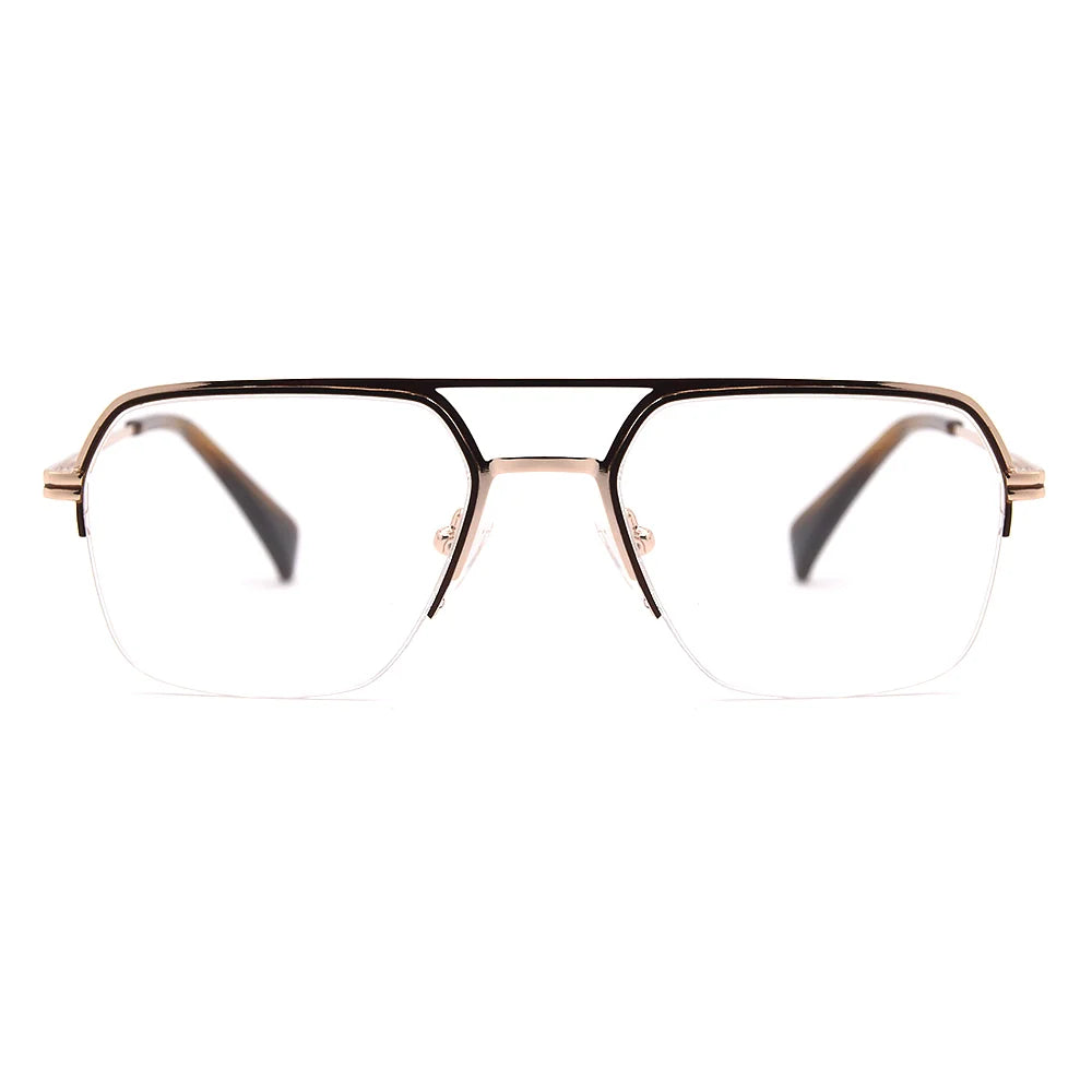 Aviator Half-Rim Glasses 7471
