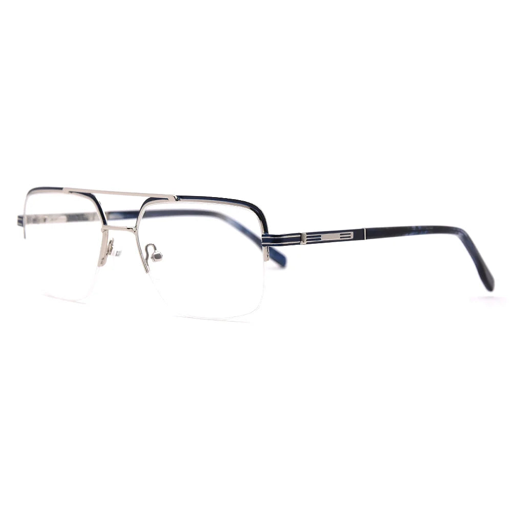 Aviator Half-Rim Glasses 7472