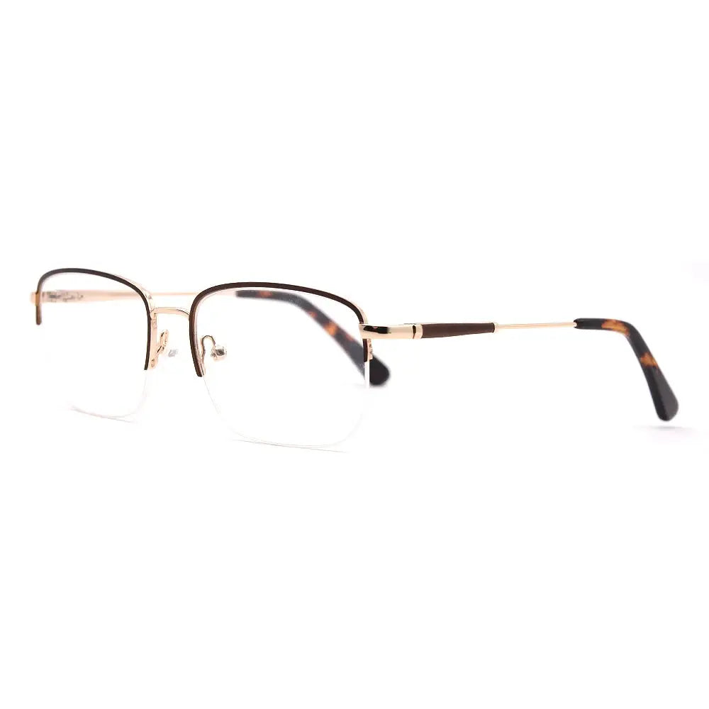 Square Half-Rim Glasses 7463   Square